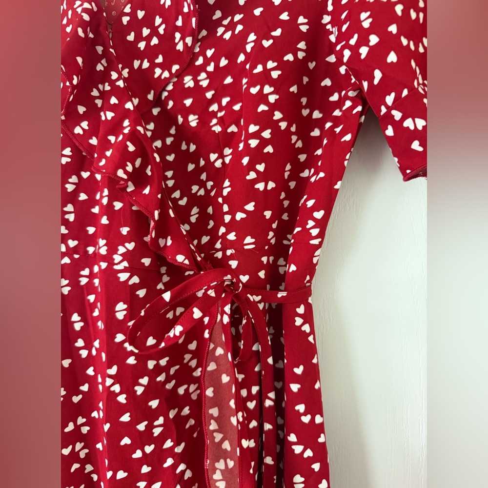 NWT - Pat Pat - Mommy and Me Red Dress with White Hearts - Size Small - Picture 5 of 16